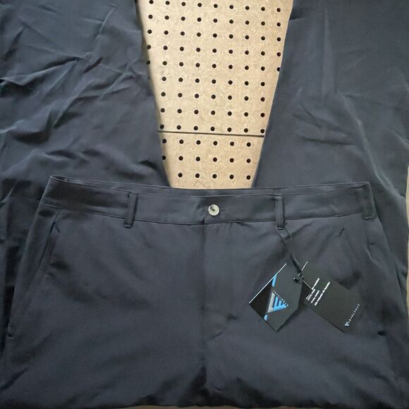 NWT Levelwear Stephen Golf Chino Pants Spandex Blend Black 36x33 Men - Picture 2 of 9